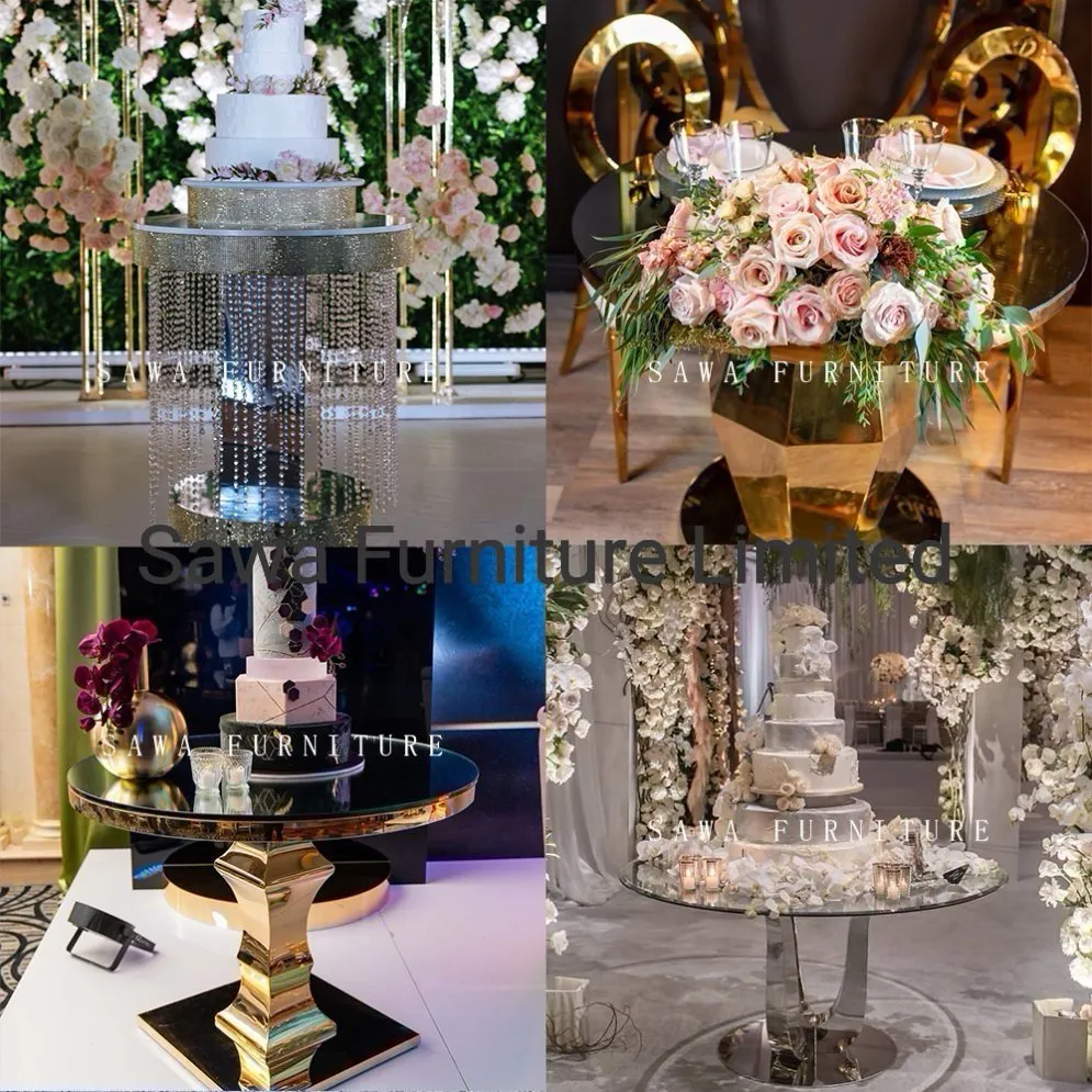 2020 Sawa Event Banquet Party Hotel Golden Stainless Steel Chair with Leather