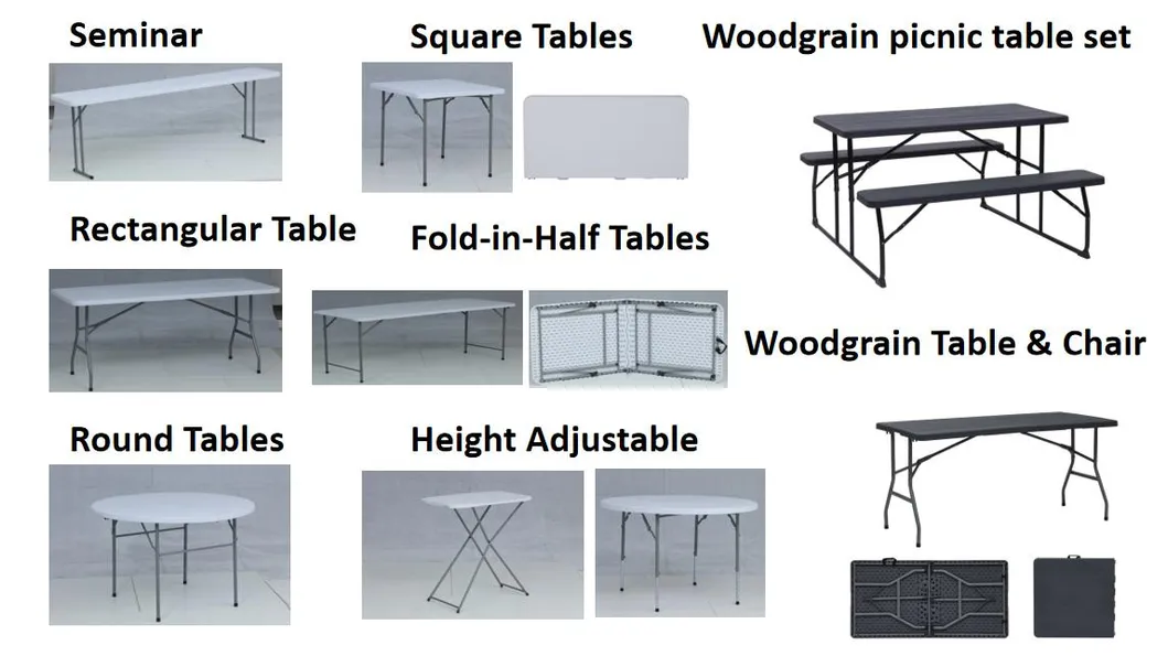 36"X36" Square Folding Table for Banquet and Cafeteria Use