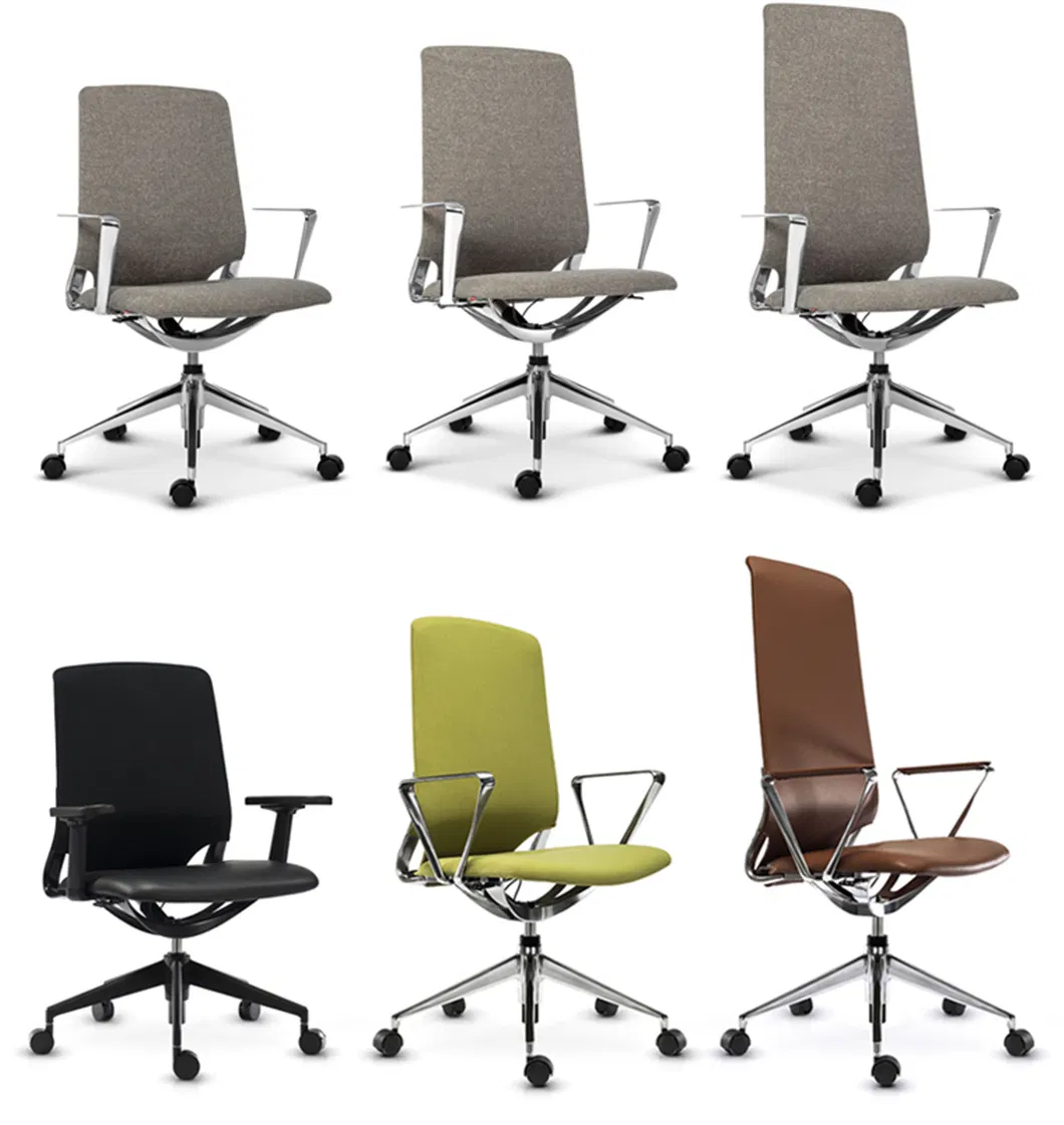 Asis Arco MID Back Conference Office Chair Meeting Room Chairs Mesh Leather with Armrest