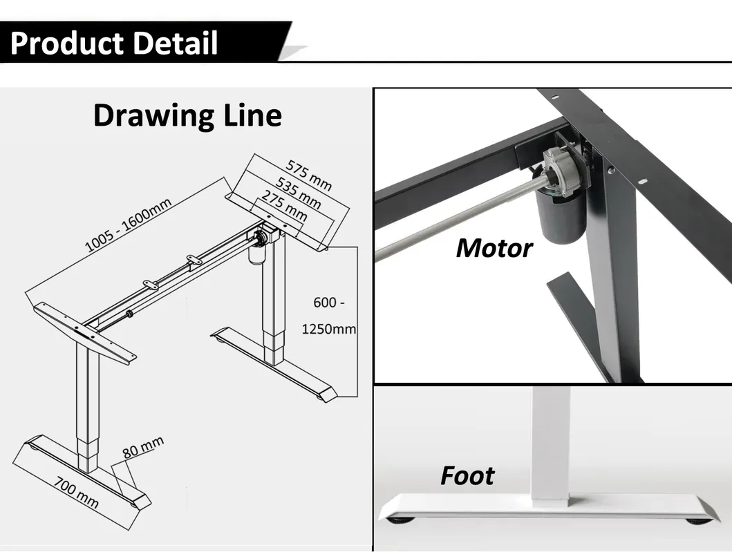 CE-EMC Certificated Top Selling Comfortable Stand Desk for Sale