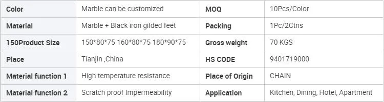 Classic Modern Metal Base Design Fashion White Marble Top Dining Table Small Cafe Table with Cheaper Factory Prices