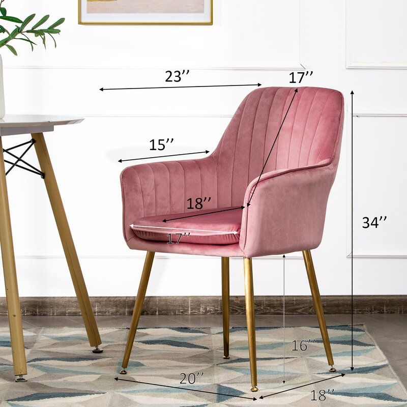 Comfortable Design Upholstered Wingback Chair Velvet Arm Chair