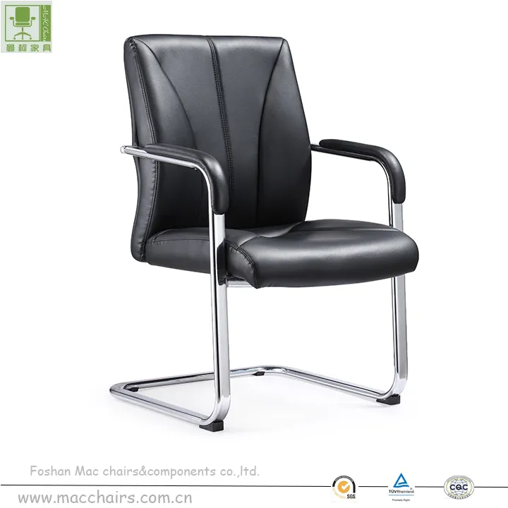 Conference Room Meeting Visitor Leather Office Chair with 2.0mm Frame