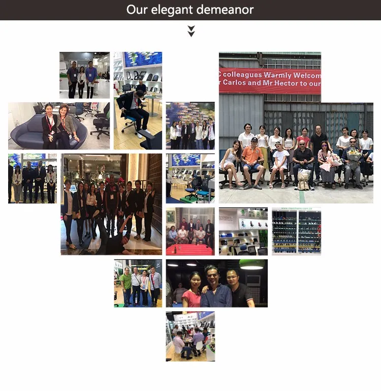 Conference Room Meeting Visitor Leather Office Chair with 2.0mm Frame