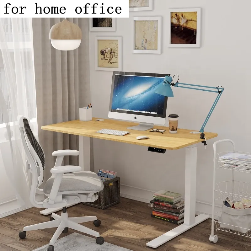 Customized Height Adjustable Bamboo Standing Office Desk