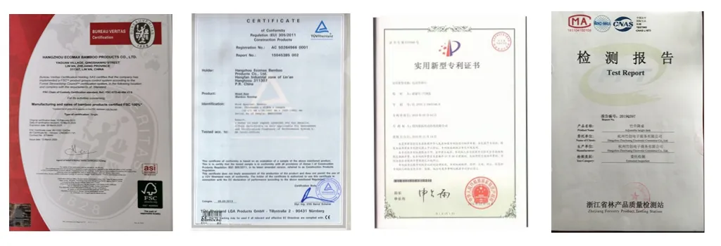 Customized Height Adjustable Bamboo Standing Office Desk