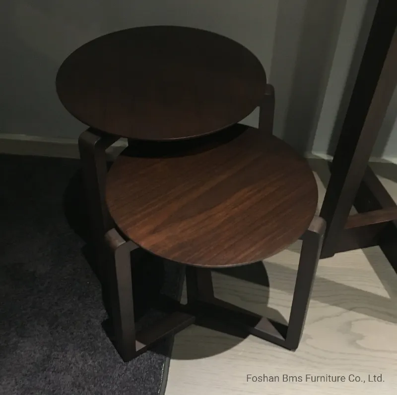 Designer Wood Top Side Modern Coffee Table