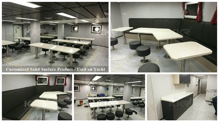 Dining Room Marble Stone Furniture Sofa Side Solid Surface Table