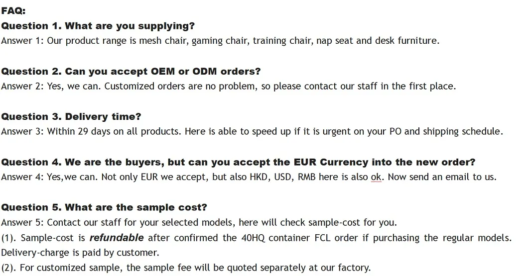 Ergonomic Gaming as-D2076 Wholesale Market Computer Parts Office Game Chair