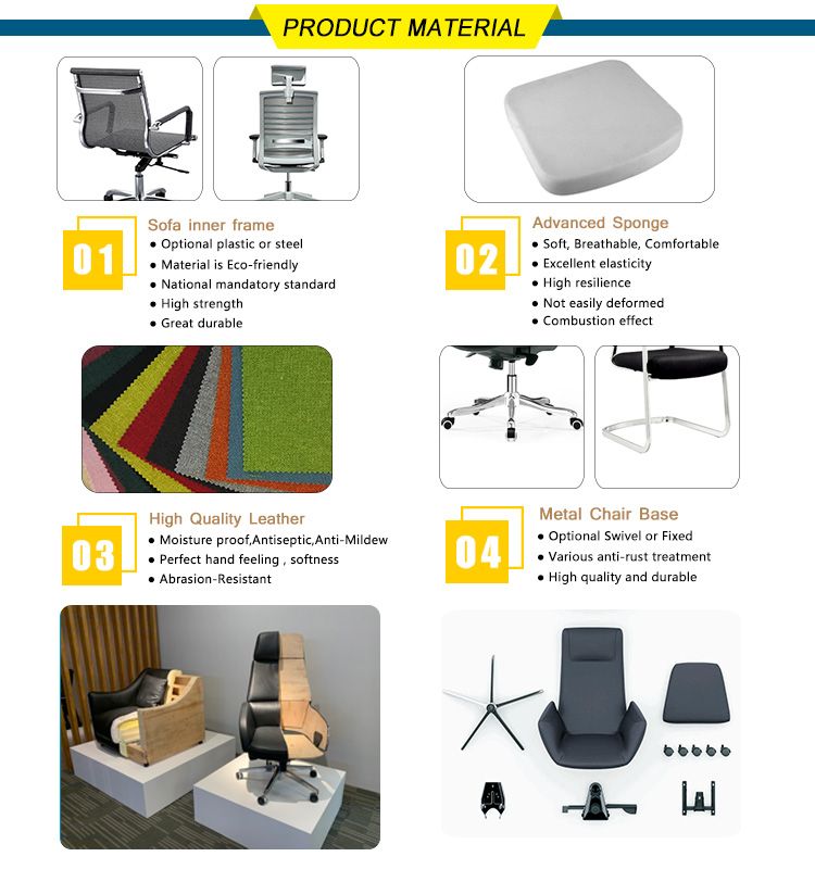 Executive Visitor Chair Office Waiting Leather Chair