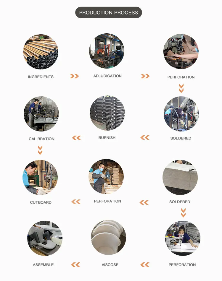 Fashion Style Home Furniture PU Back Cushion Metal Legs Dining Room Chair