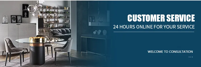 Fashion Style Home Furniture PU Back Cushion Metal Legs Dining Room Chair