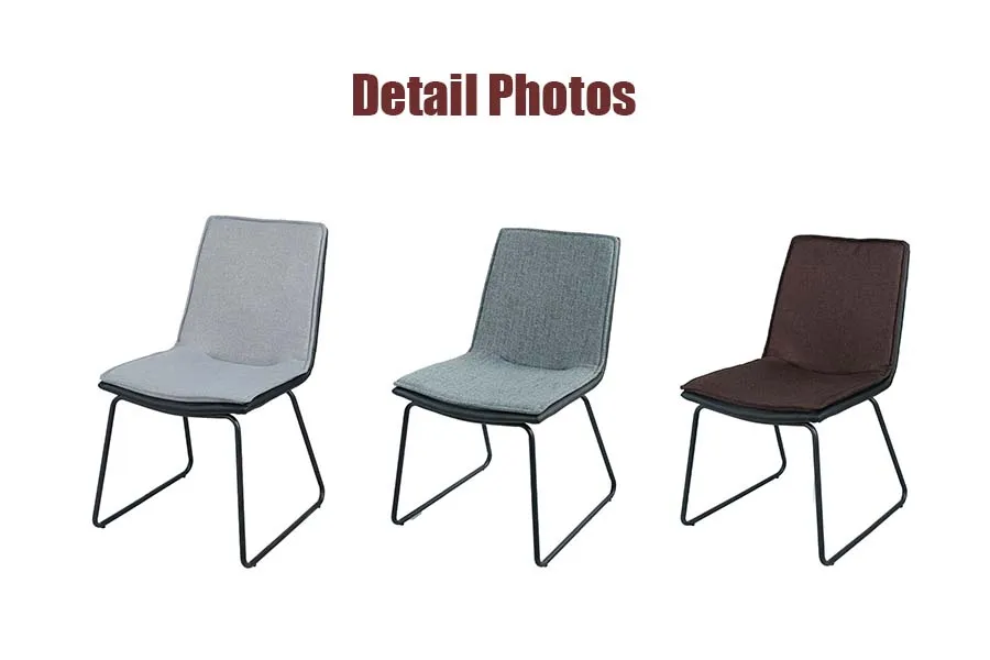 Free Sample Home Furniture PU Leather Fabric Velvet Dining Room Chair