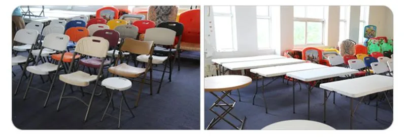 Garden Outdoor Plastic Folding White Chair /Restaurant Hotel Furniture Banquet Chairs for Camping