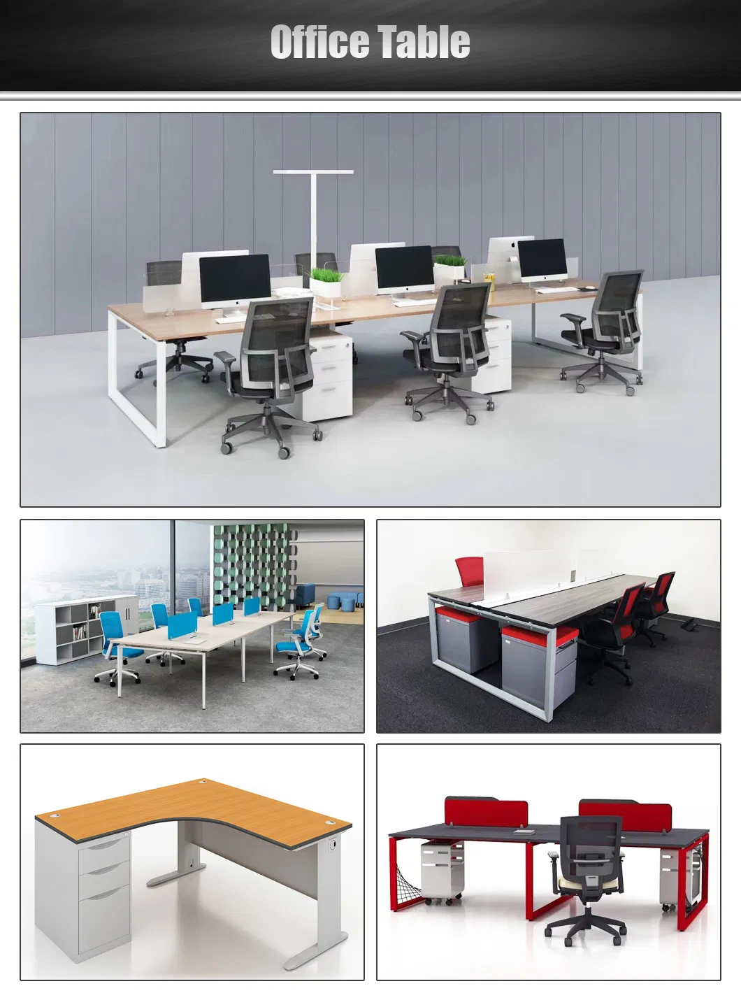 High Standard Modern Staff Office Workstation Furniture with Low Price