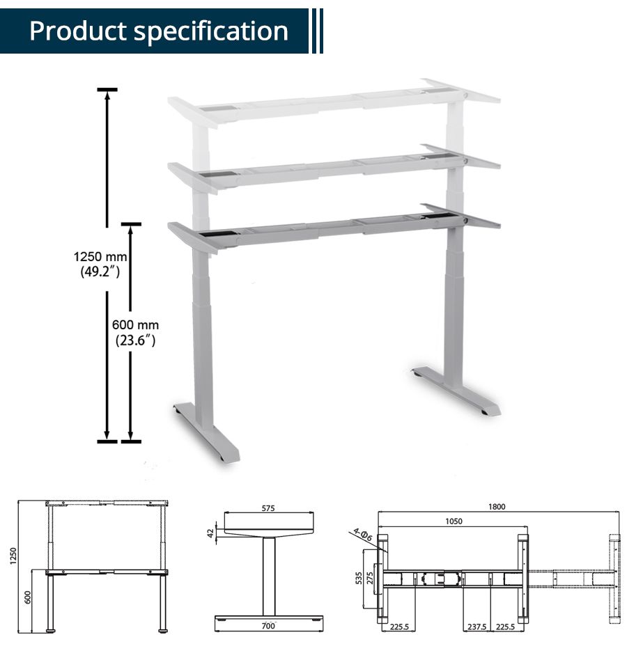 Household Silent Simple 38-45 Decibel Height Adjust Desk