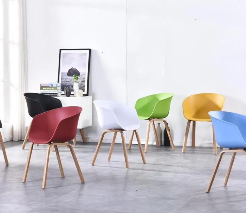 Kursi Makan Kursi Berlengan Plastik Coffee Cup Chair Dining Chairs Modern Kitchen Island Chairs