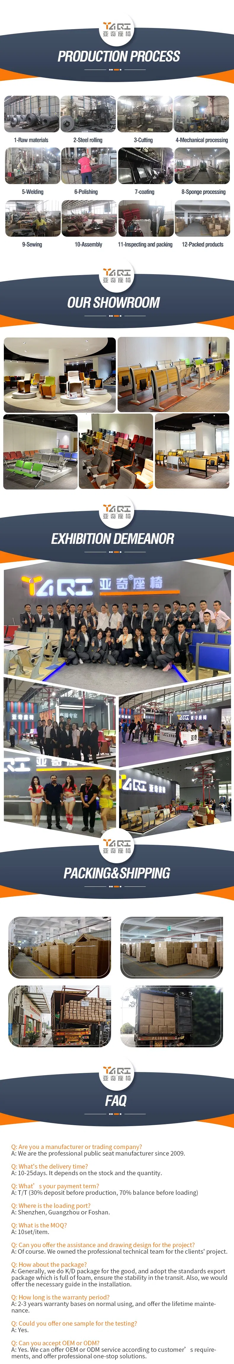 Lecture Hall Auditorium Chair Church Theater Seat (YA-L099F)