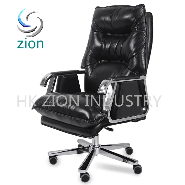 Luxury Modern Office Furniture Executive Office Chair Genuine Leather Egonomic Mesh Recliner Office Chair High Back Black Massage Gaming Office Chair