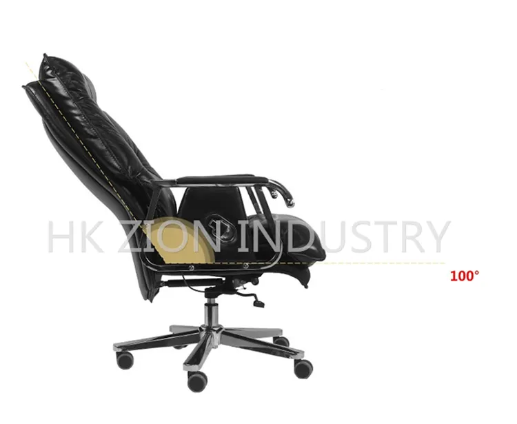Luxury Modern Office Furniture Executive Office Chair Genuine Leather Egonomic Mesh Recliner Office Chair High Back Black Massage Gaming Office Chair