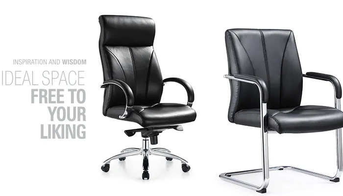 Mac Office Chairs Visitor Black Leather Office Chair
