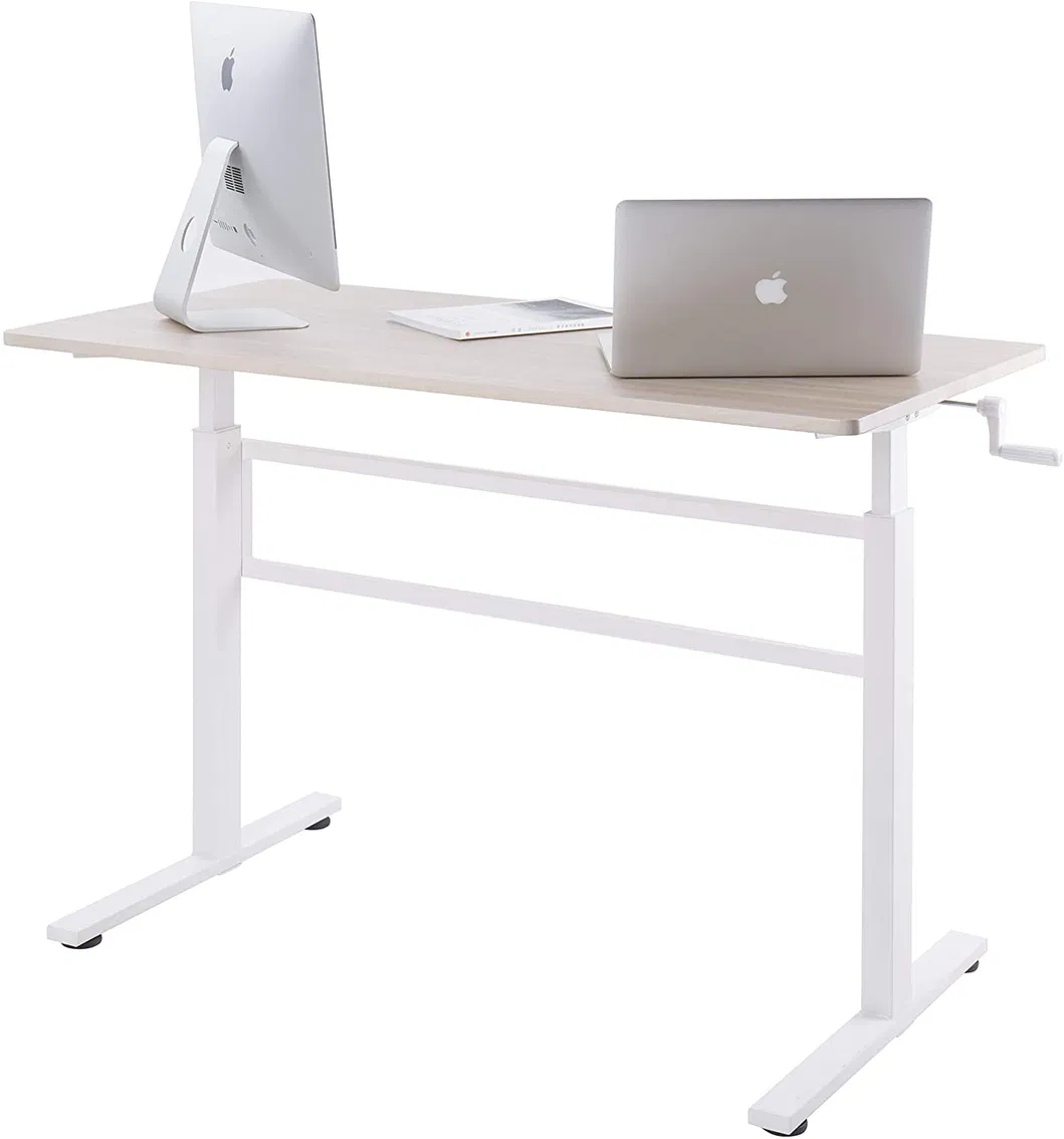 Manually Height Adjustable Standing Desk Home Office Computer Table Portable Writing Desk Study Table Computer Desk