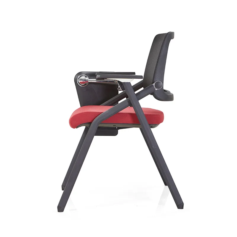 Mesh Steel Plastic Seminar School Classroom Folding Student Lecture Training Room Table Arm Tablet Study Chair with Writing Tablet