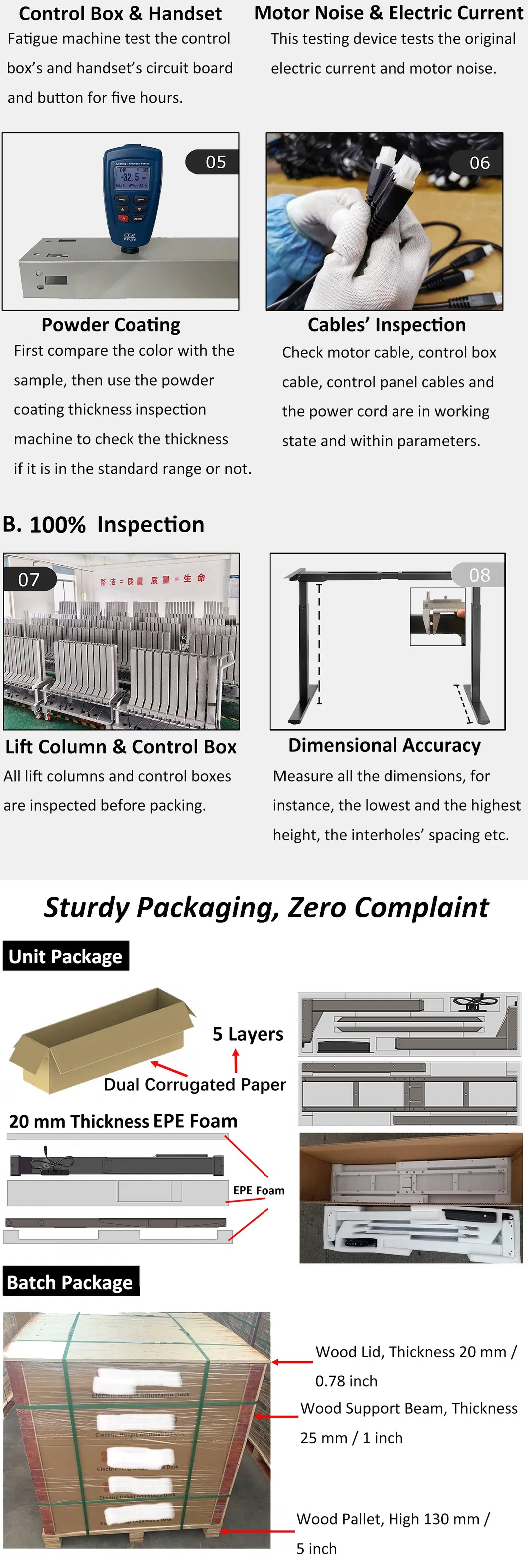 Metal Silent Office Furniture Economic Stand up Desk