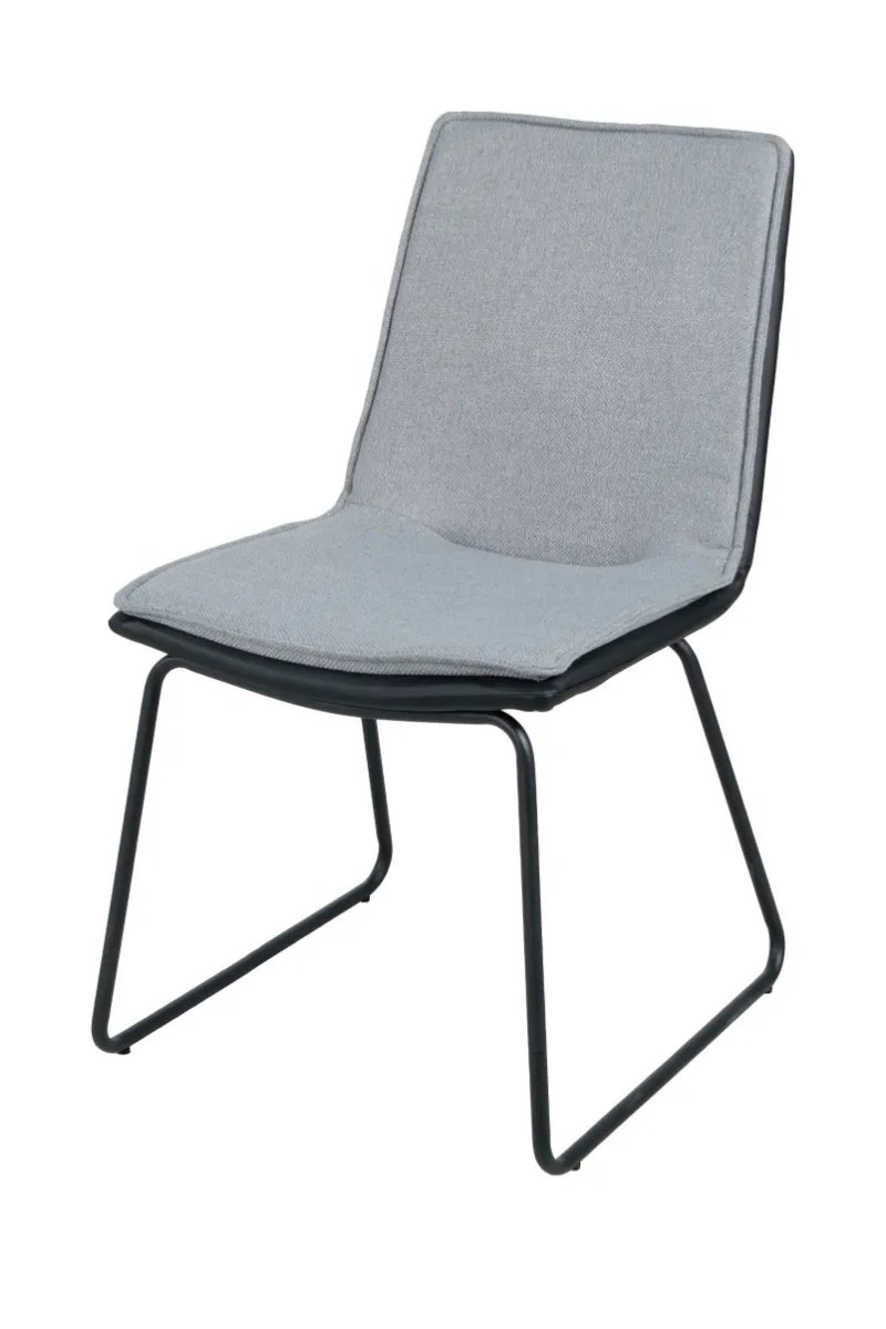 Modern Design Elegant Style Fabric Office Home Chrome Legs Dining Chair