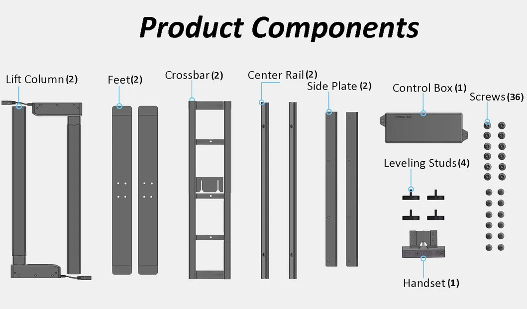 Modern Economic Office Furniture CE Certificated Standing Desk