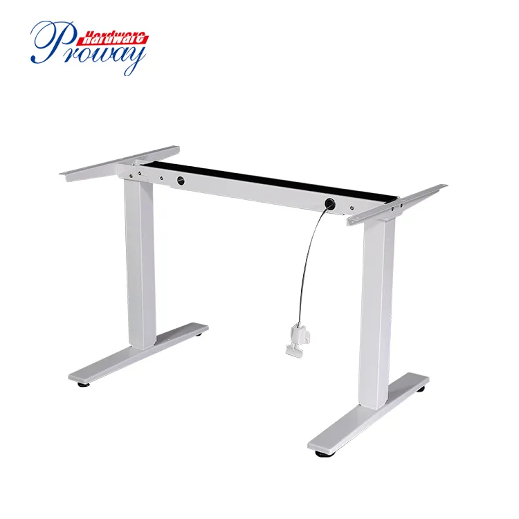 Modern Ergonomic Pneumatic Height Adjustable Sit to Stand Desk Air Riser Standing Office Desk with Handle/
