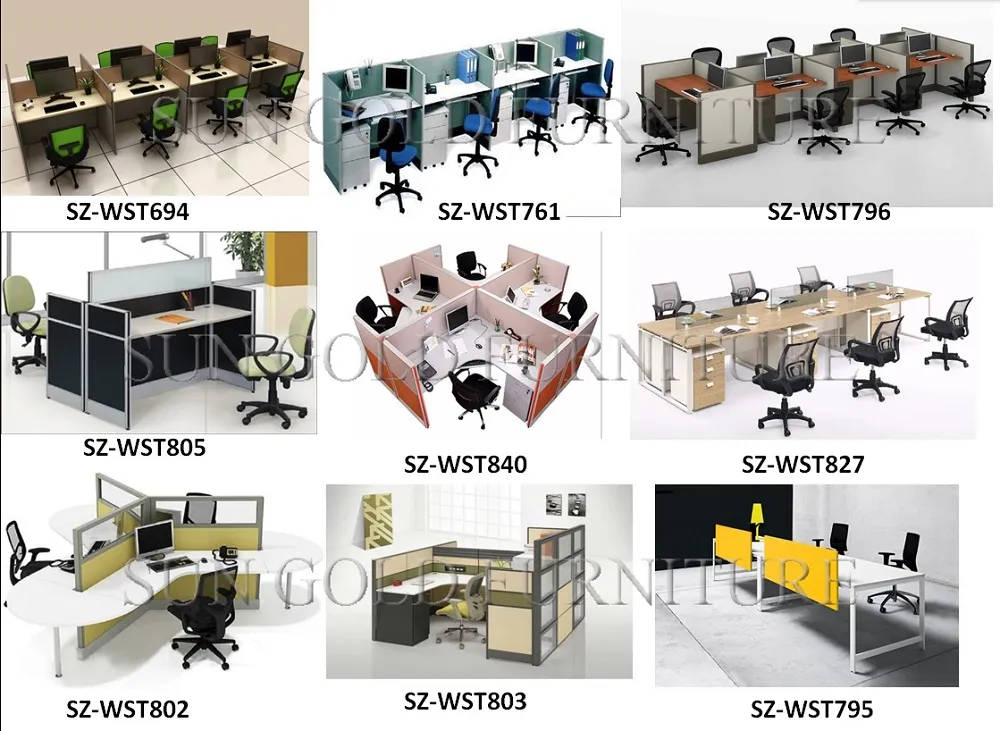 Modern Firm New Office 8 Person Workstation Cubicle (SZ-WS904)