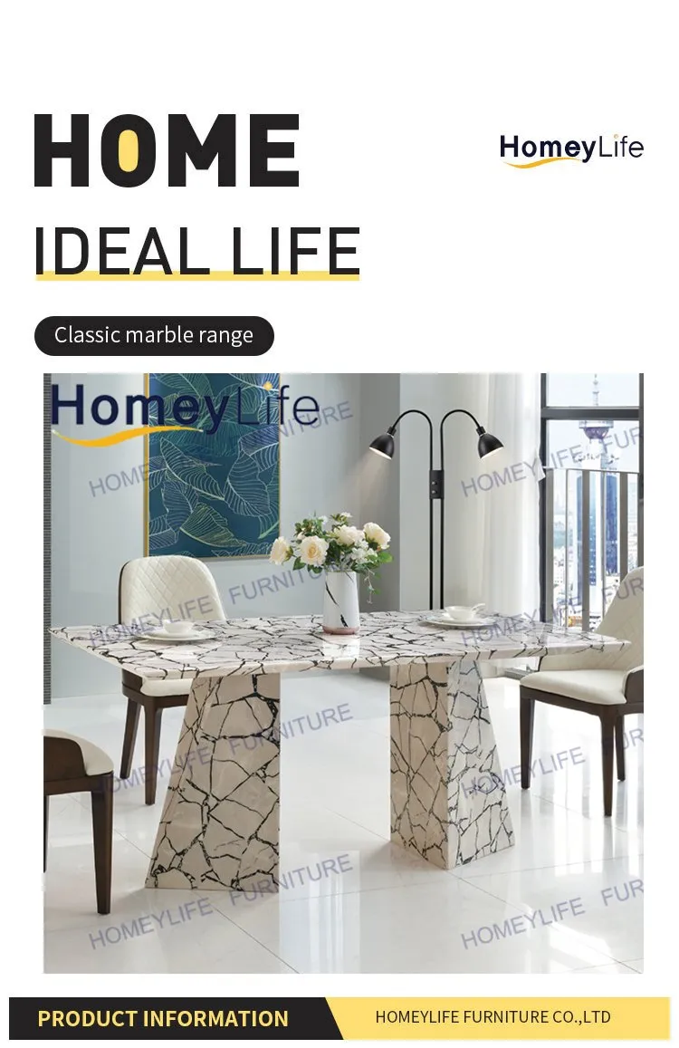 Modern Hotel Furniture Marble Dining Table