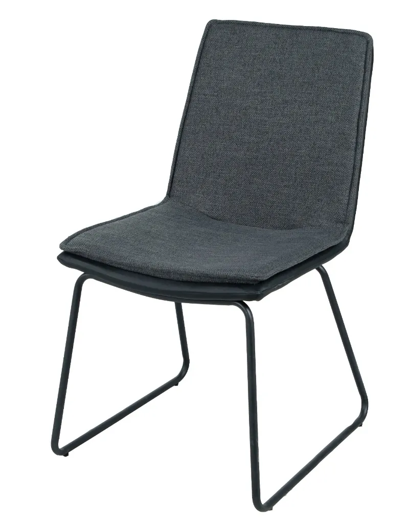 Modern Simple Design Restaurant Cafe Furniture Fabric PU Leather Dining Chair