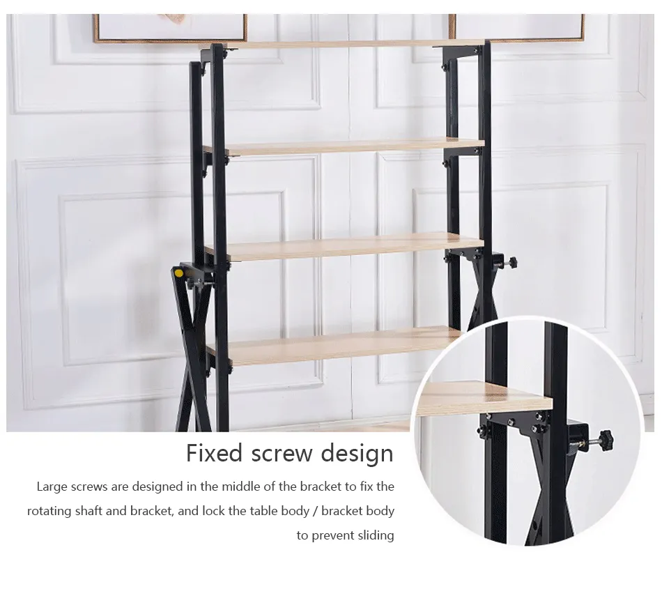 Multi-Functional Desk Table-Stand Laptop-Stand-Holder Computer-Desk Study-Table Wooden Folding Laptop Table on Bed Sofa