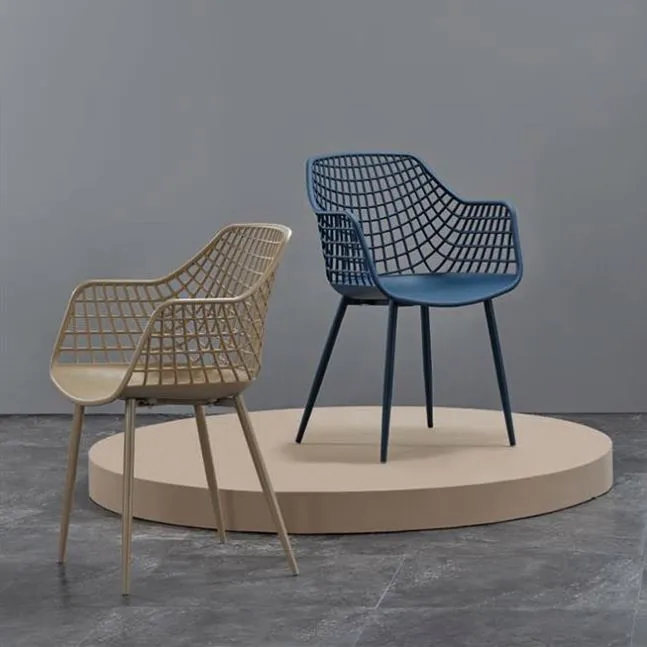 Patio Furniture Garden Wicker Rattan Modern Plastic Wicker Stacking Dining Arm Chair for Hotel Office School Wedding Outdoor Plastic Chair