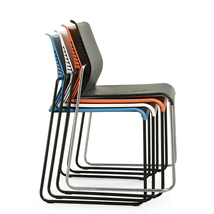 Plastic Steel Leg Modern Waiting Room Chairs Wholesale