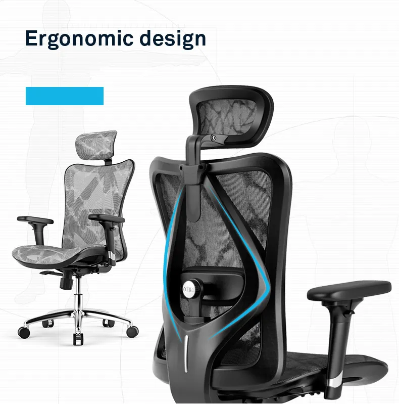 Sihoo Hot Sale M57 Ergonomic Height Adjustable High Back Office Full Mesh Chair