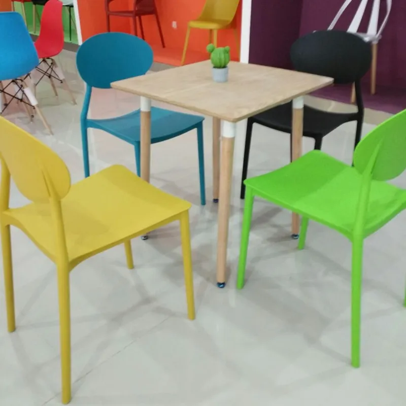 Silla Nordica Chaise Scandinave Living Room Outdoor Furniture Garden Set PP Plastic Dining Chair