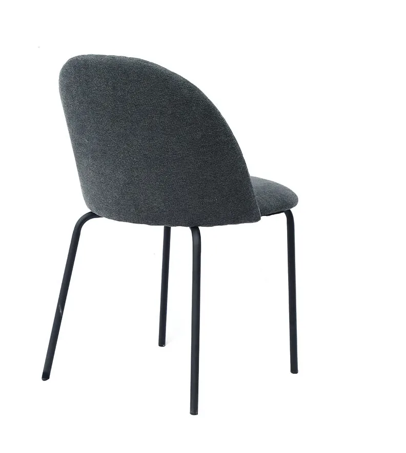 Simple Style Furniture Fabric Cafe Chair with Metal Leg Dining Chair