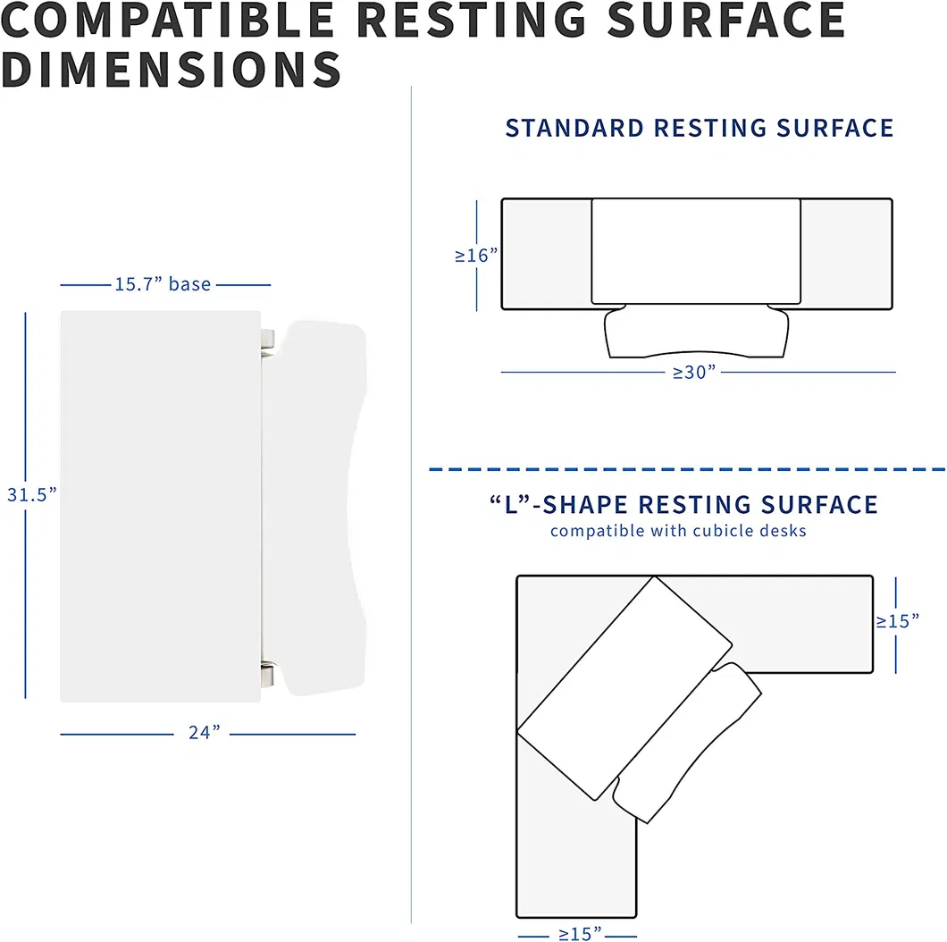 Stand up Table Riser Computer Sit Stand Height Adjustable Standing Desk Converter