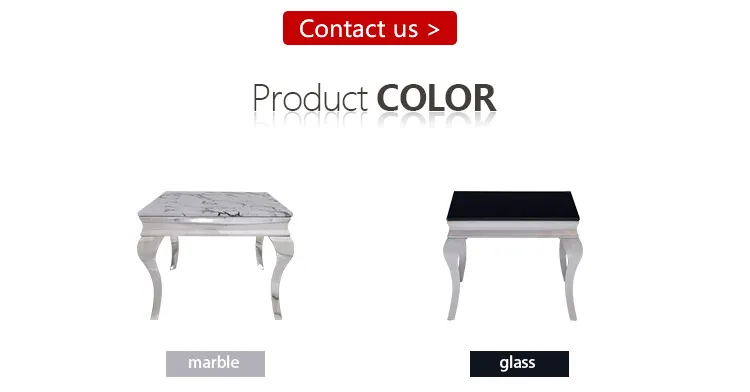 Strengthen The Metal Bracket Rectangle Glass/Marble Side Table