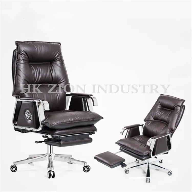 Super Executive Office Chairs for Back Support Swivel Modern Fashion Dining Chair Advanced Genuine Leather Leisure Office Chair