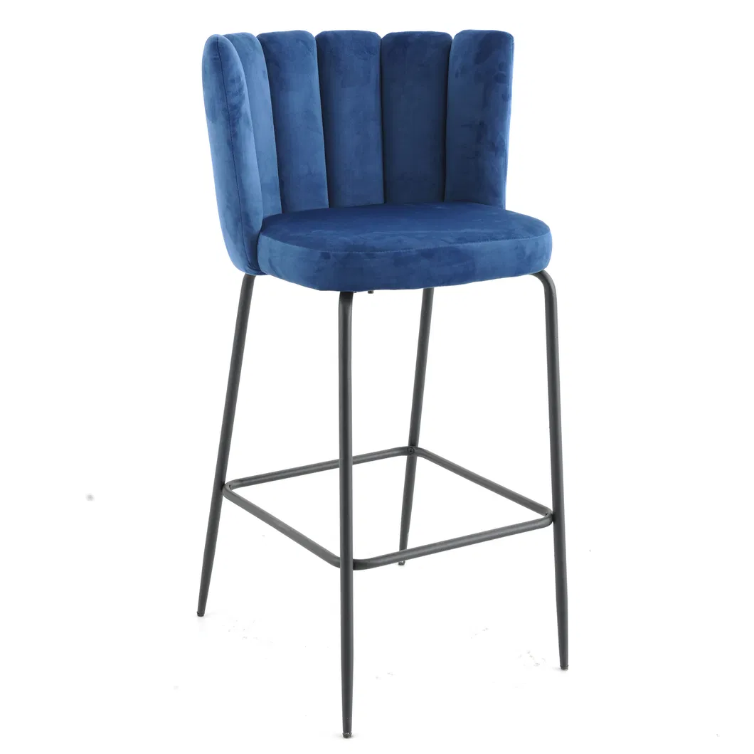 Velvet Dining Chairs Factory Sales Modern Design Bar Chairs for The Dining Room Furniture