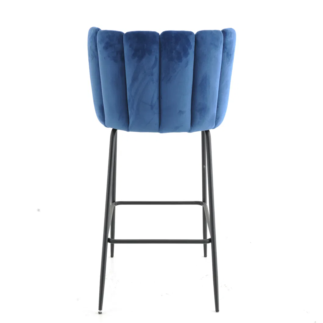 Velvet Dining Chairs Factory Sales Modern Design Bar Chairs for The Dining Room Furniture