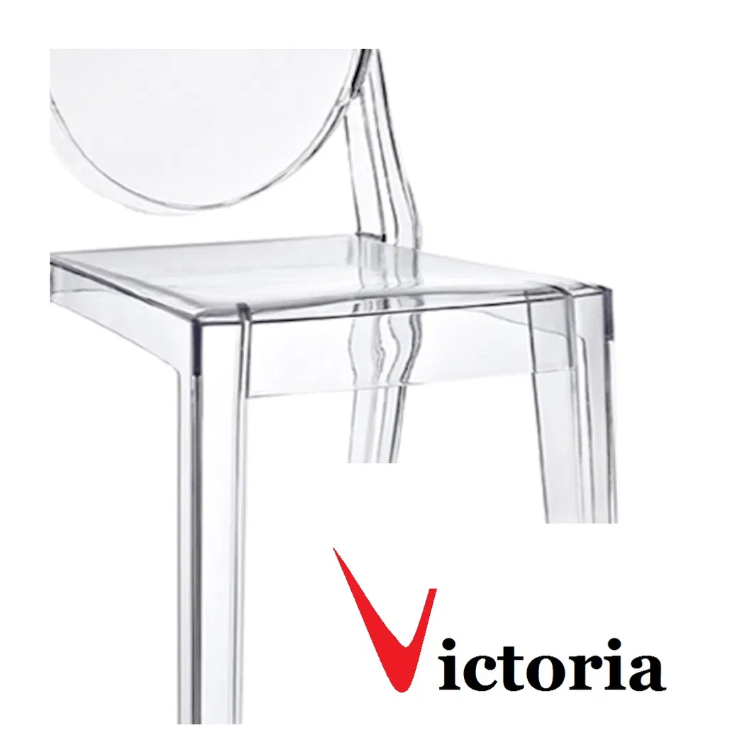 Wedding Banquet Hotel Dining Acrylic Clear Resin Louis Ghost Chair