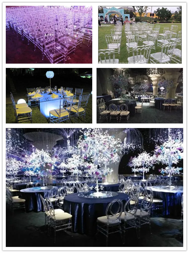 Wedding Crystal Clear Plastic Polycarbonate Tiffany Resin French Louis Chair Chiavari Event Rental Acrylic Ghost Chairs