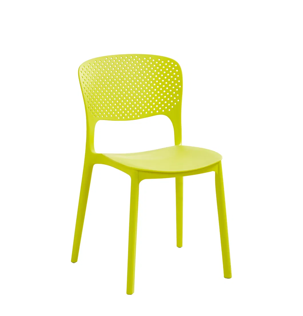 Wholesale Cheap Colorful PP Plastic Chair Indoor Outdoor Garden