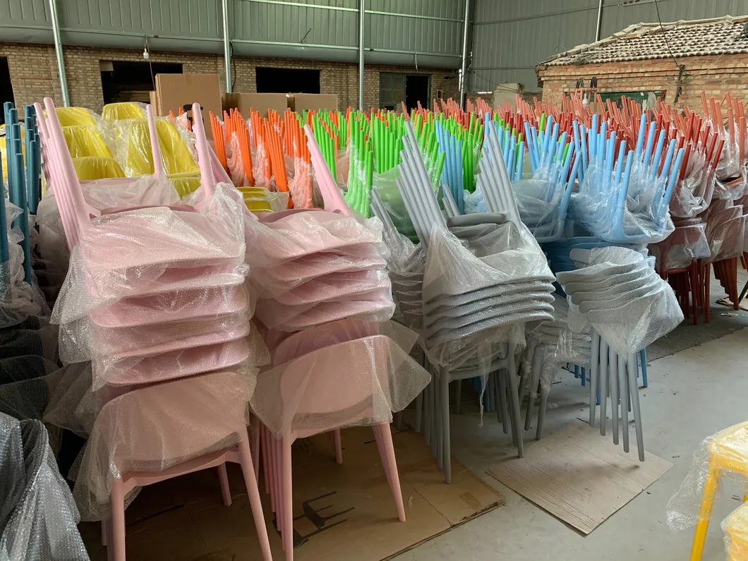 Wholesale Cheap Colorful PP Plastic Chair Indoor Outdoor Garden