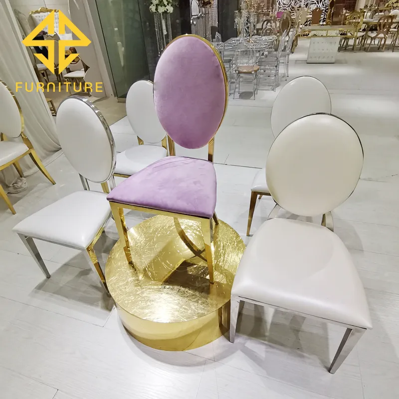 Wholesale New Desig Event Golden Stainless Steel Wedding Chair